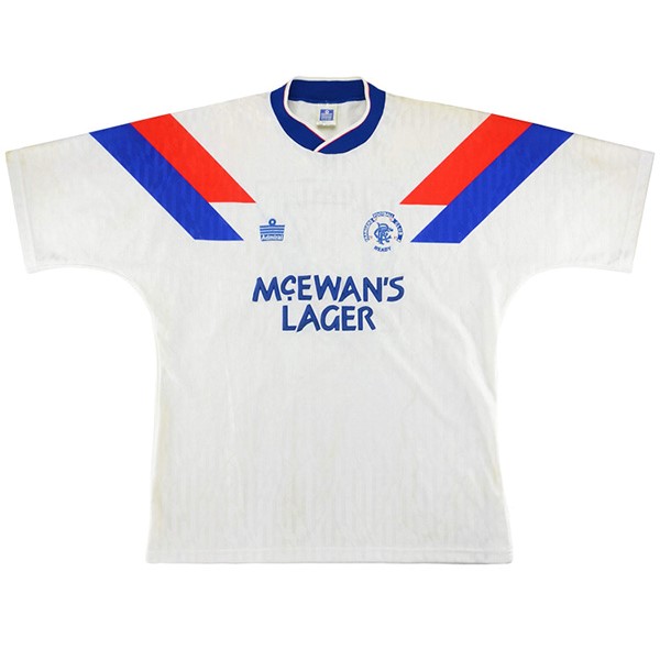 Thailande Maillot Football Rangers Exterieur Retro 1990 1992 Blanc